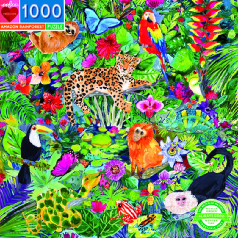 eeBoo 1000pc – Amazon Rainforest Puzzle