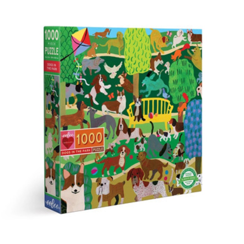 eeBoo 1000pc – Dogs in the Park Puzzle