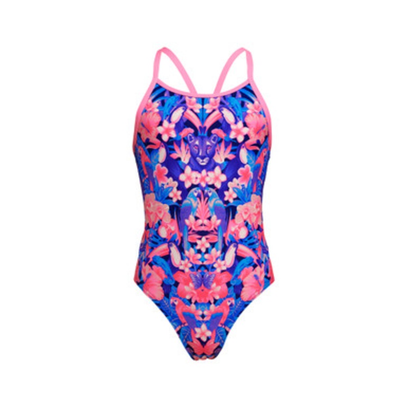 Funkita – Girls Diamond Back One Piece Swimmers – Jingle Jungle