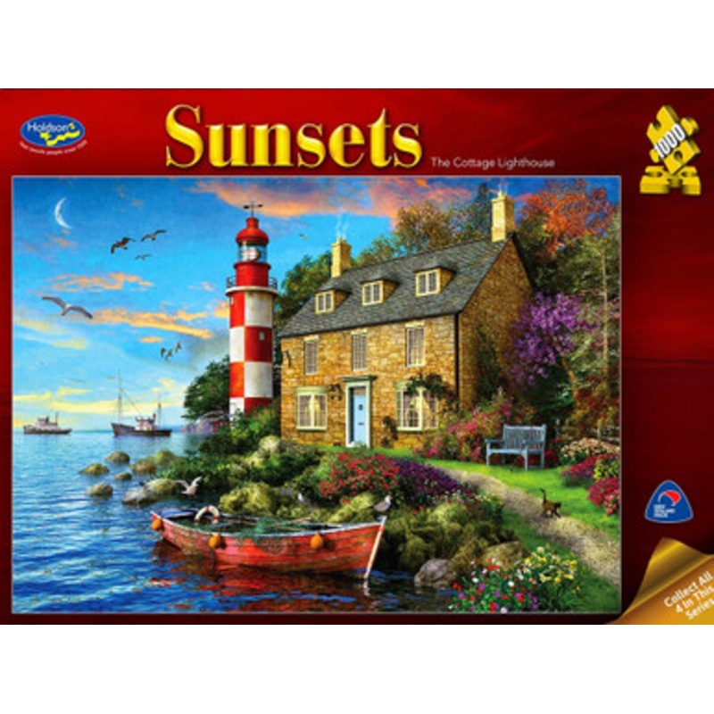 Holdson 1000pc – SUNSETS 3 – COTTAGE LIGHTHOUSE