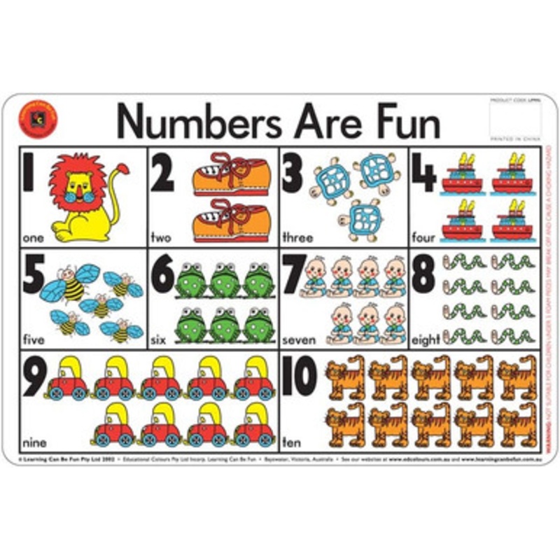 Numbers Are Fun Placemat
