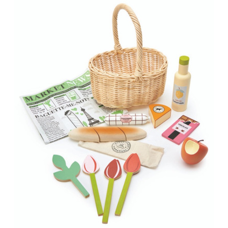 Tender Leaf Toys – Wicker Shopping Basket Set