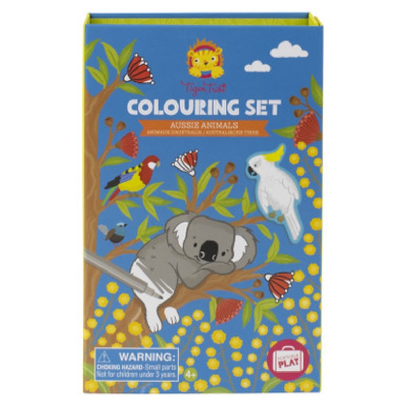 Tiger Tribe Colouring Set – Aussie Animals
