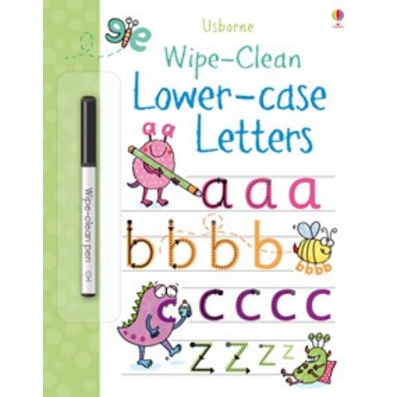 Usborne Wipe-Clean Lower Case Letters Book