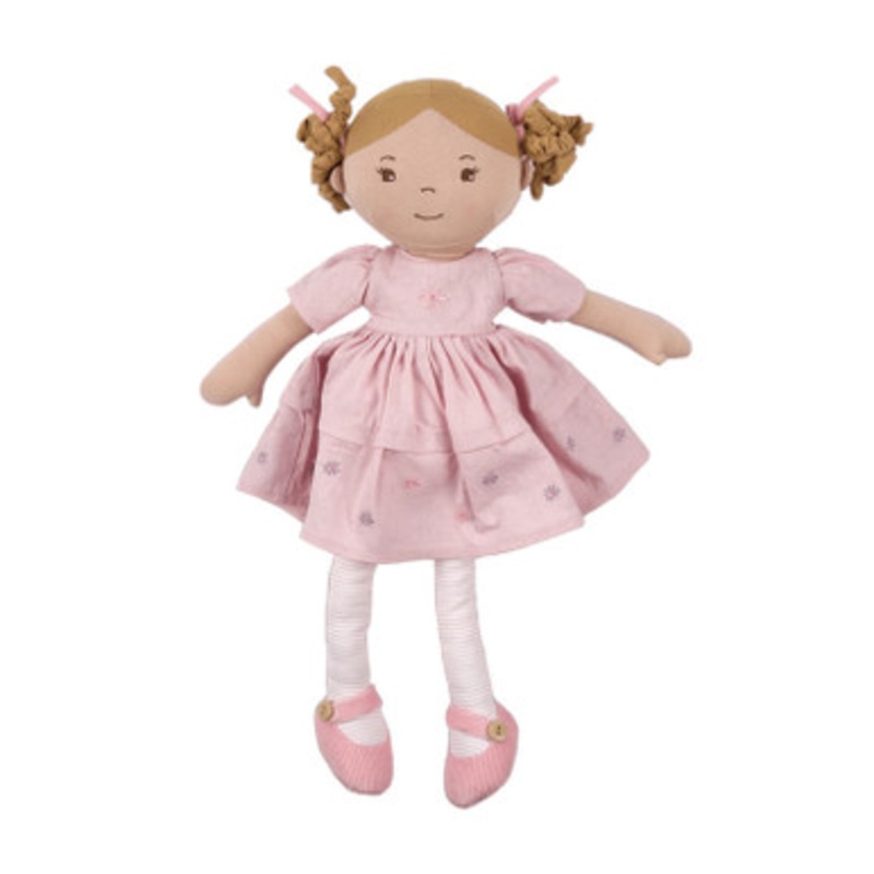 Bonikka – Amelia Linen Doll with Brown Hair