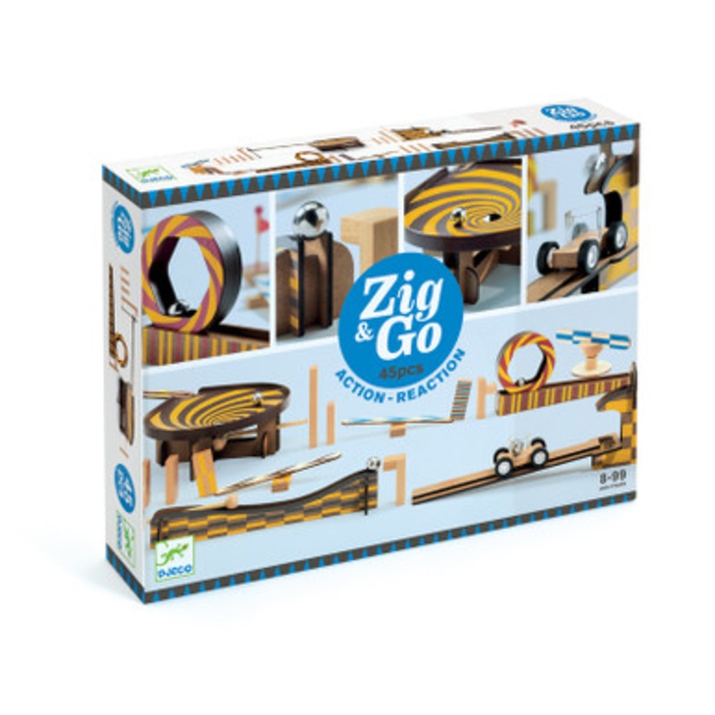 Djeco – Zig & Go – Wroom – 45pc Set