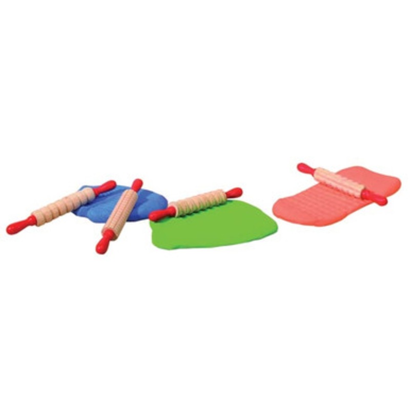 Mini Pattern Rolling Pins 6pce 19cm