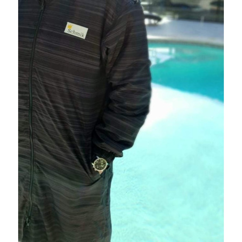 Schmik Swim Parka – Black Marle