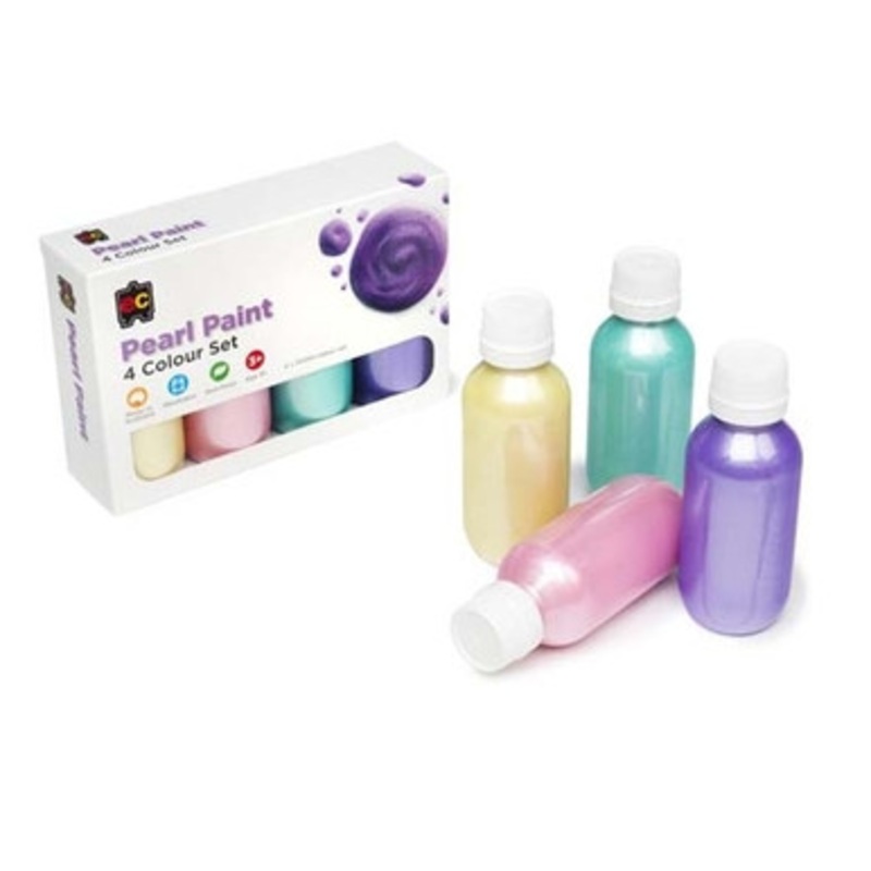 Educational Colours – Pearl Rainbow Paint 100ml Set of 4