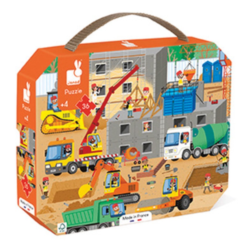 Janod – Construction Site Puzzle – 36pc