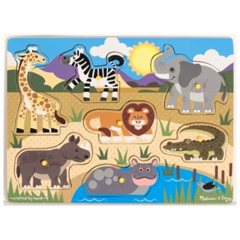 Melissa & Doug – Safari Peg Puzzle 2+