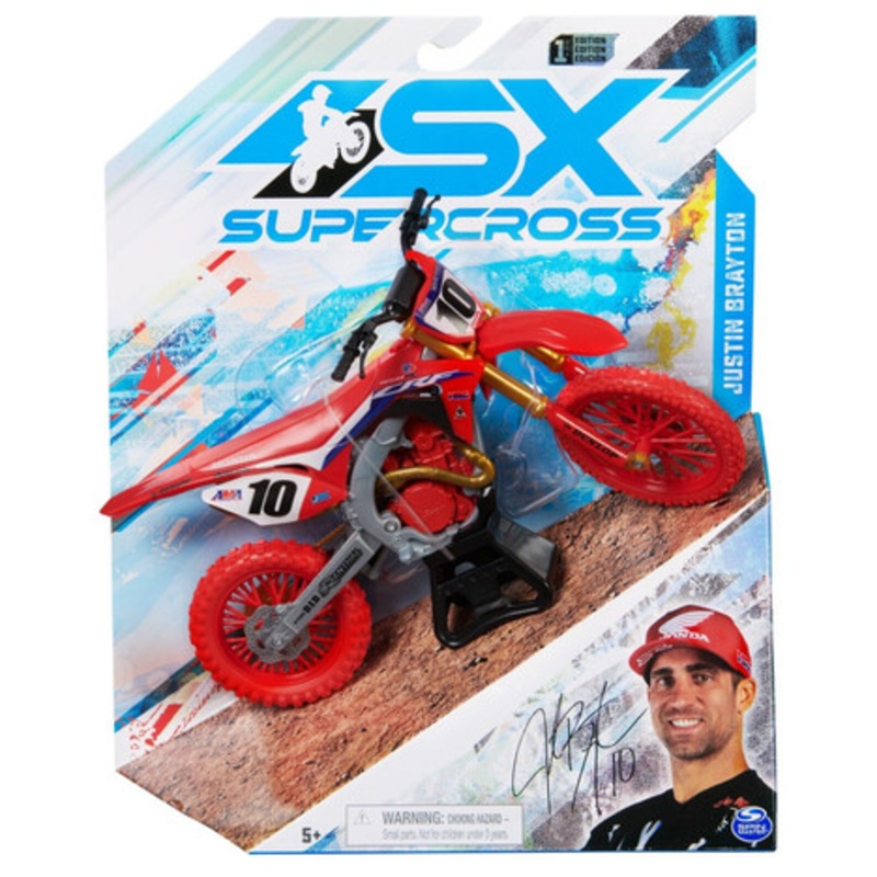 Supercross 1:10 Diecast Motorcycle – Justin Brayton