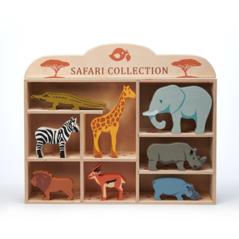 Tender Leaf Toys – Safari Animals with Display Shelf