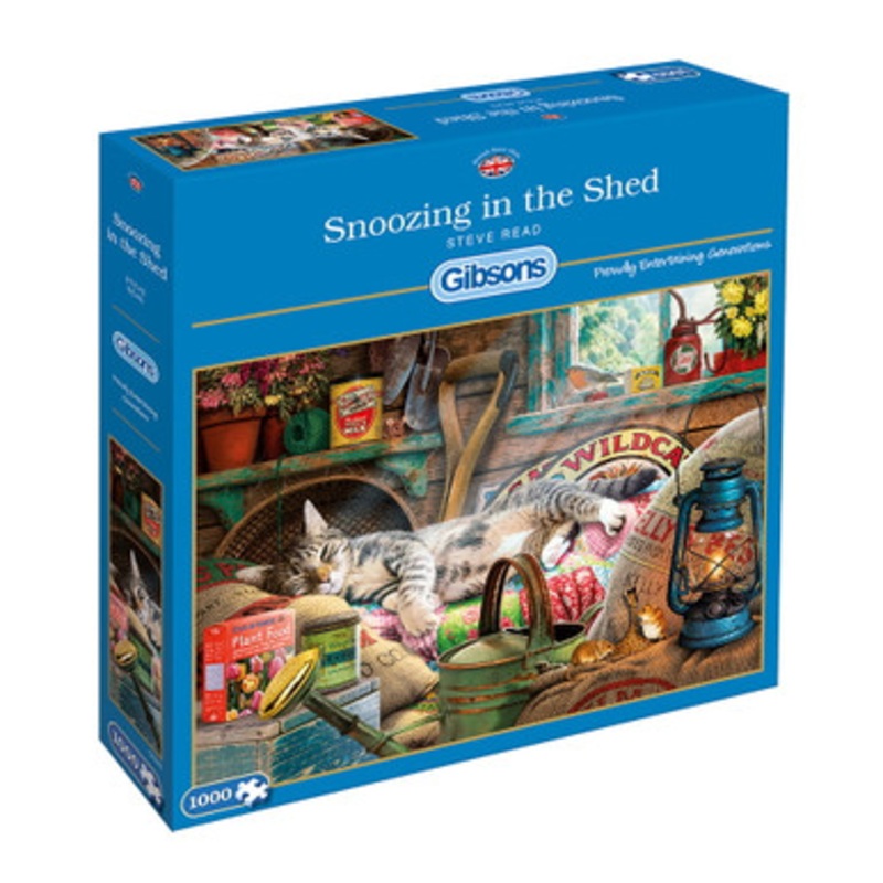 Gibsons 1000pc – Snoozing in the Shed