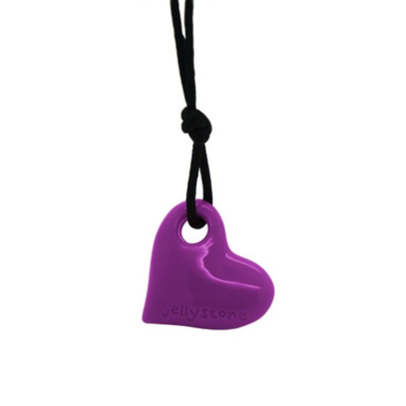 Jellystone Chewelry – Junior Heart Pendant – Purple Grape