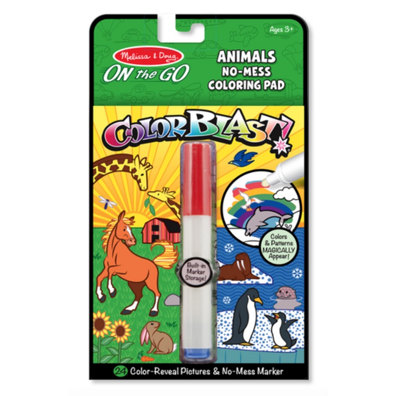 Melissa & Doug – On the Go ColorBlast No-Mess Coloring Pad – Animals