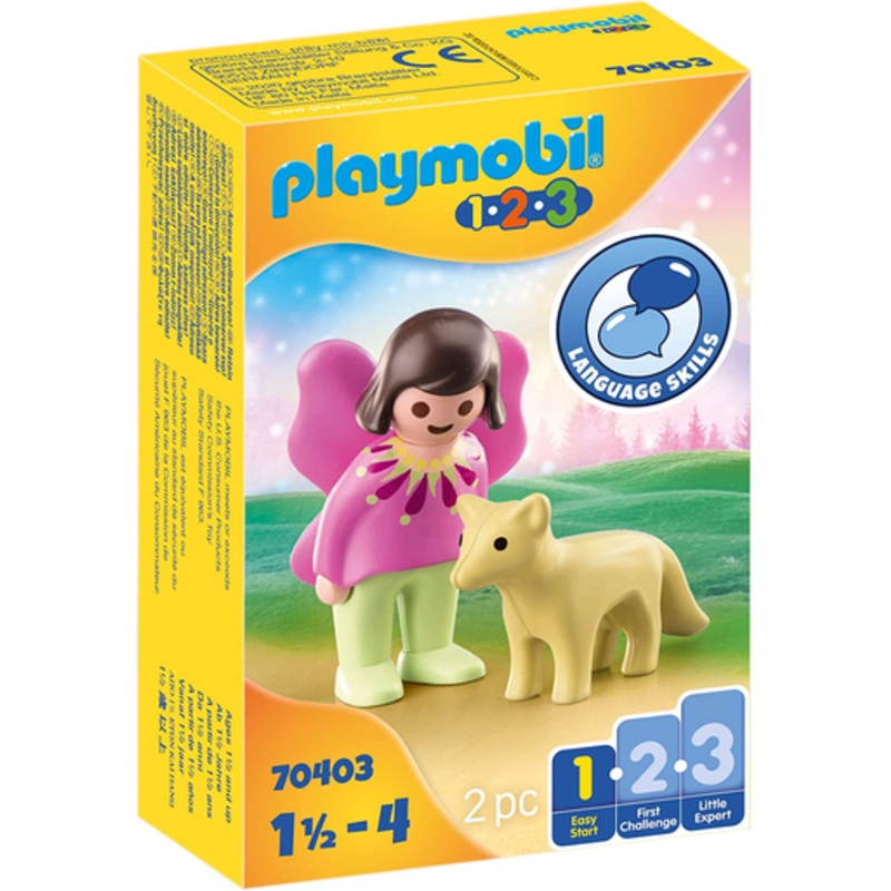 Playmobil 1.2.3 – Fairy Friend with Fox | 70403