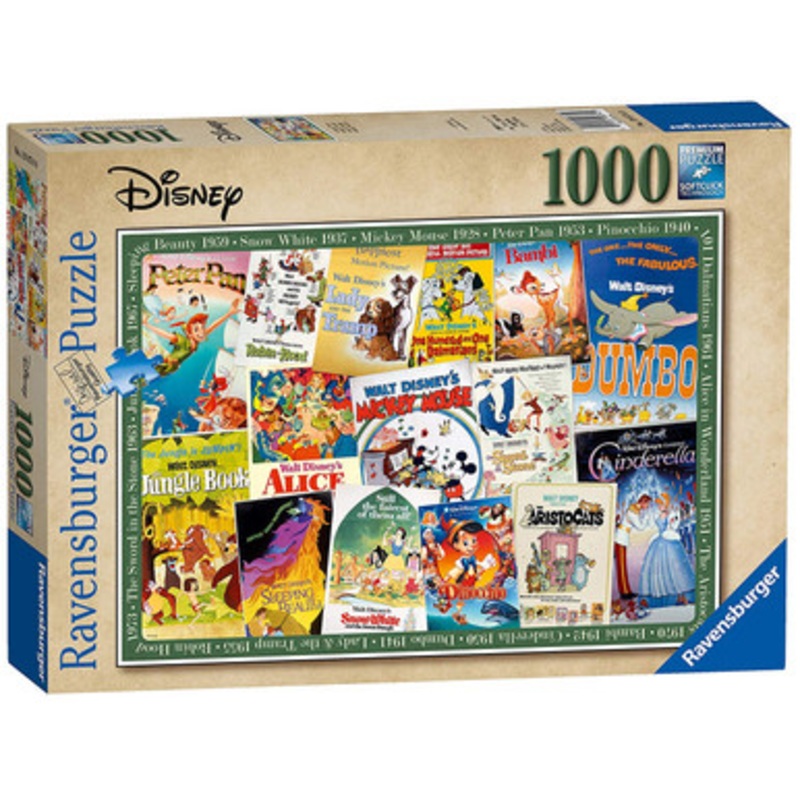 Ravensburger 1000pc – Disney Vintage Movie Posters Puzzle