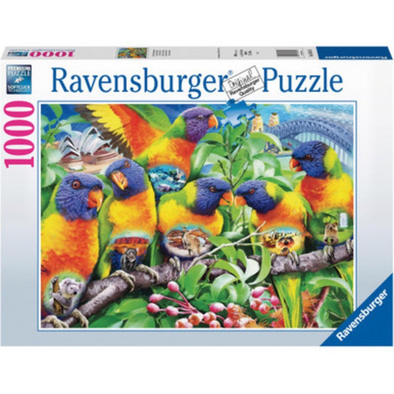 Ravensburger 1000pc – Land of the Lorikeet Puzzle *Slight Box Damage*