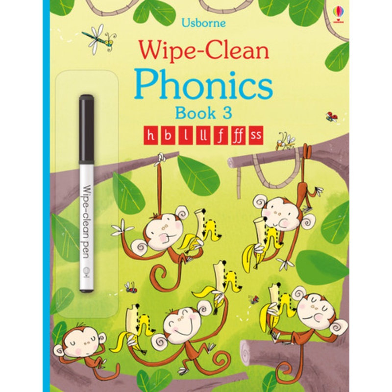 Usborne Wipe-Clean Phonics Book 3