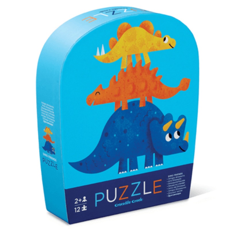 Crocodile Creek – 12pc Mini Puzzle – Dino Friends
