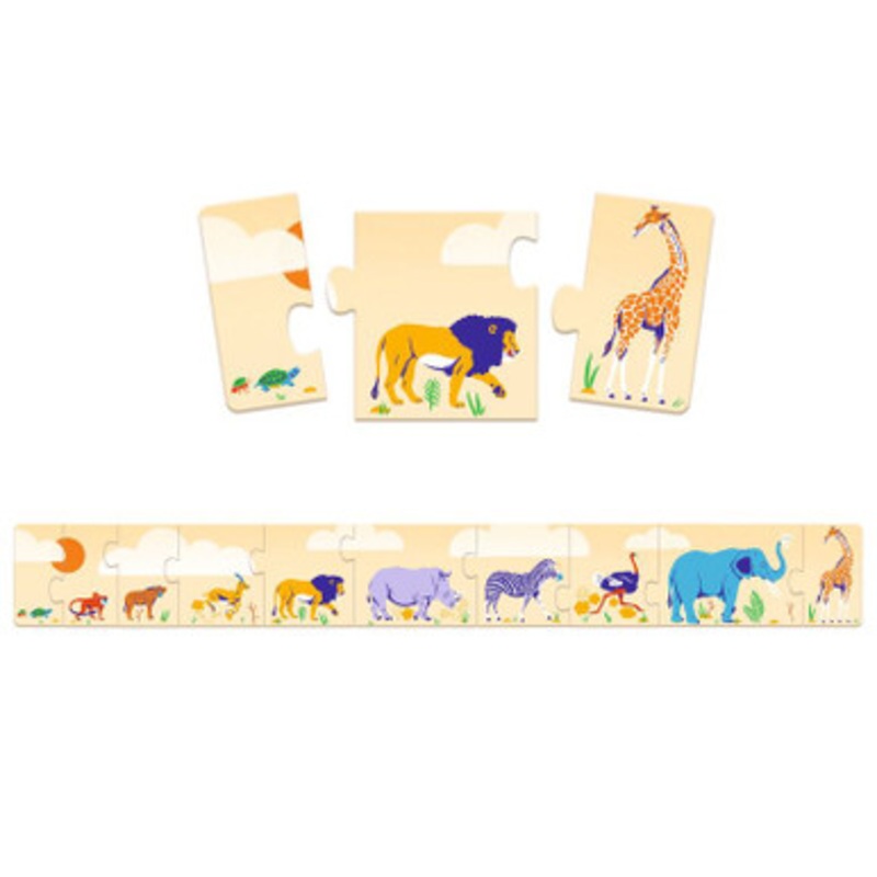 Djeco – Small & Big Animals 10pc Puzzle