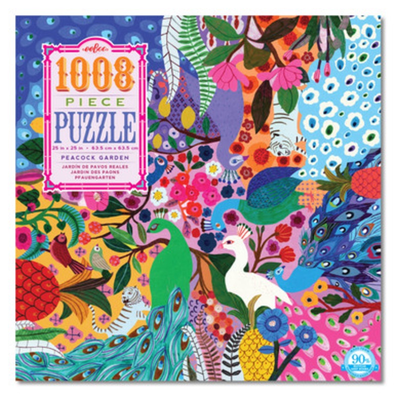 eeBoo 1000pc – Peacock Garden Puzzle