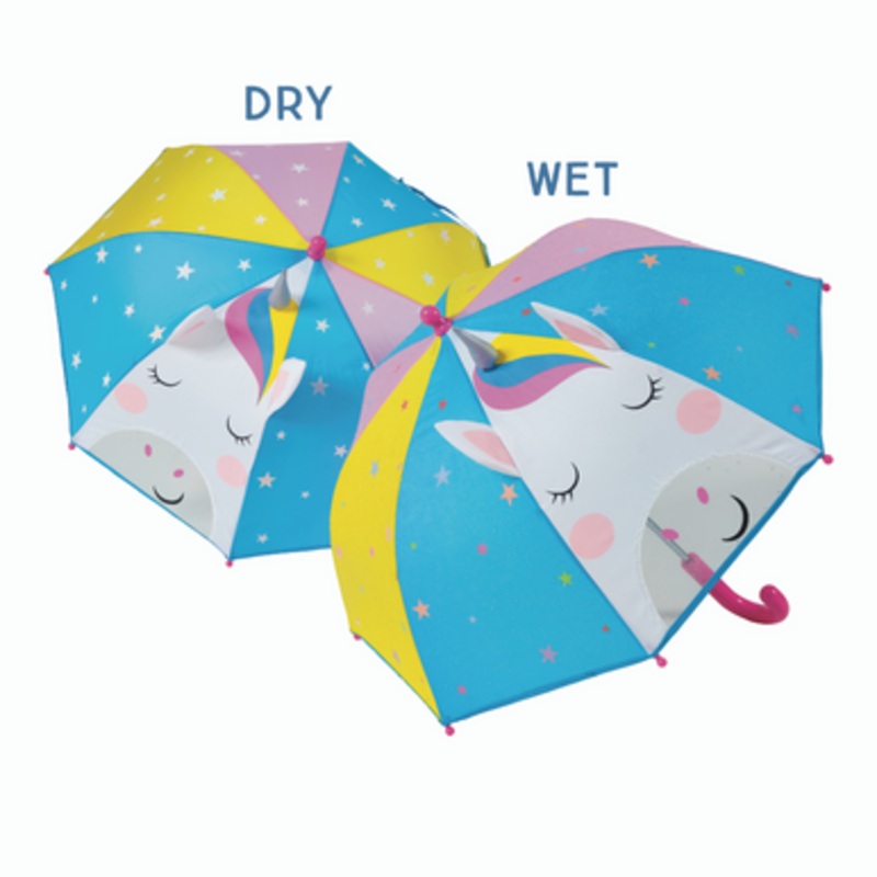 Floss & Rock Colour Changing 3D Umbrella – Unicorn