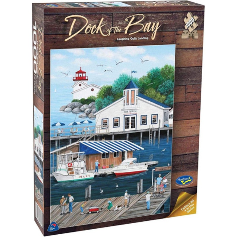 Holdson 1000pc – Dock of The Bay – Laughing Gulls Landing Puzzle