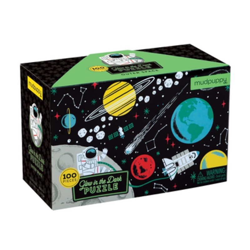 Mudpuppy – 100pc Glow Puzzle: Space