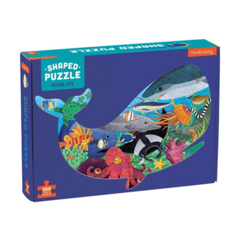 Mudpuppy 300pc – Ocean Life Shaped Scene Puzzle