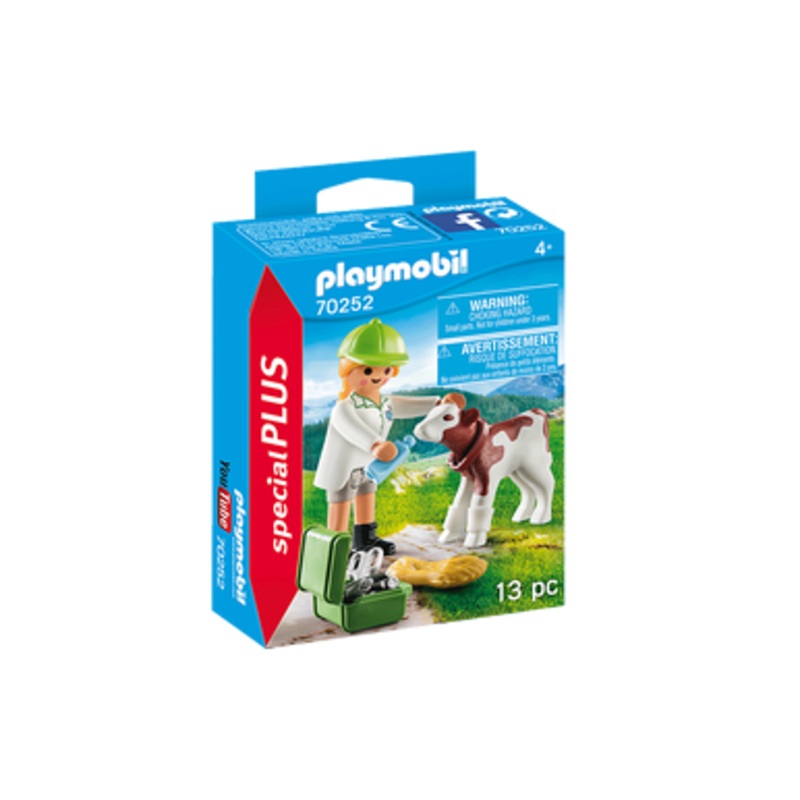 Playmobil – Special Plus – Vet with Calf | 70252