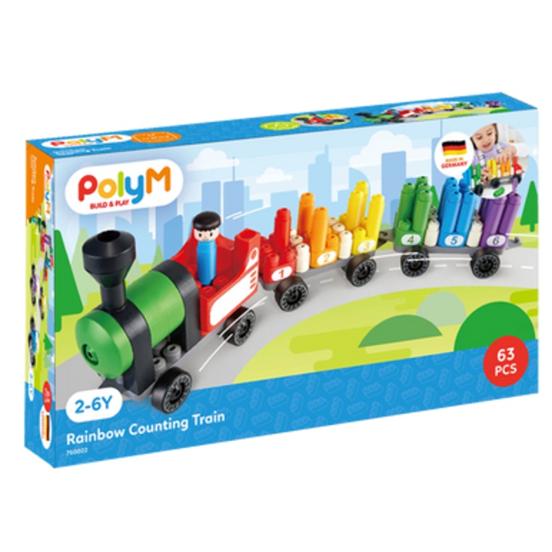 Poly M – Rainbow Counting Train Set