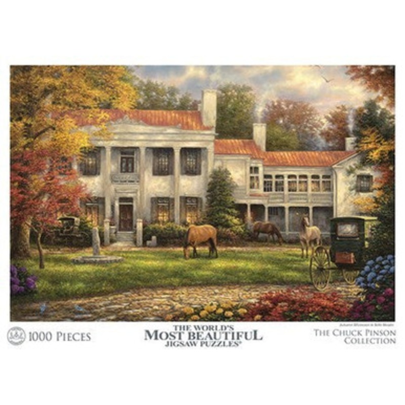 The World’s Most Beautiful Puzzles – Chuck Pinson Collection 1000pc – Autumn Afternoon in belle Meade Puzzle