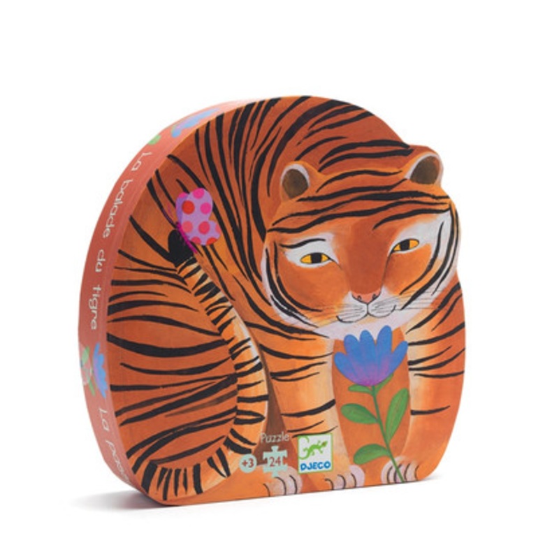 Djeco The Tiger’s Walk Silhouette Puzzle 24pc