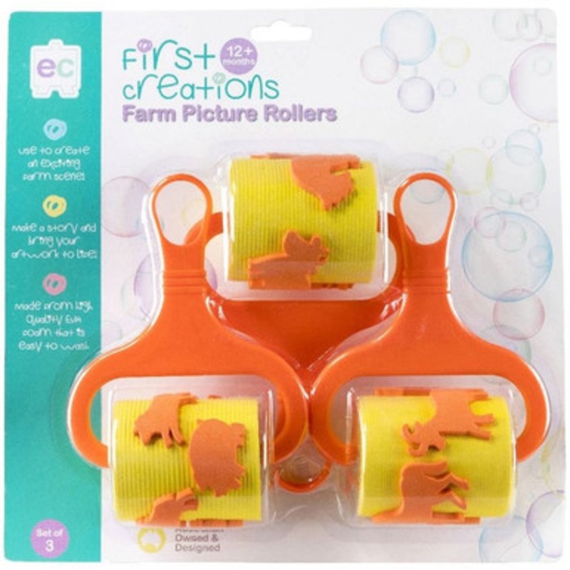Educational Colours – First Creations Farm Picture Rollers 3 Pack