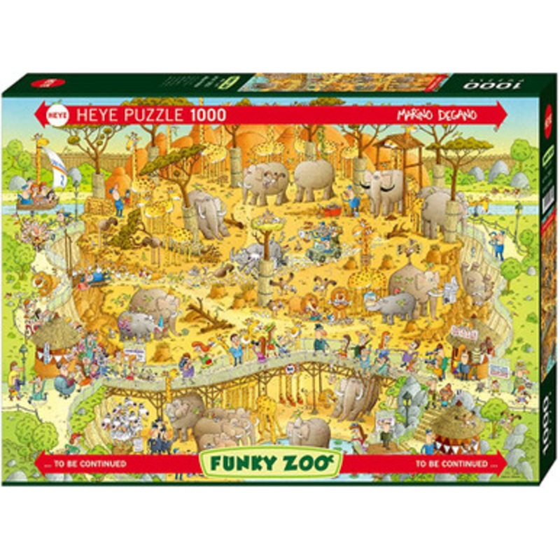 Heye 1000pc – Funky Zoo African Habitat Puzzle