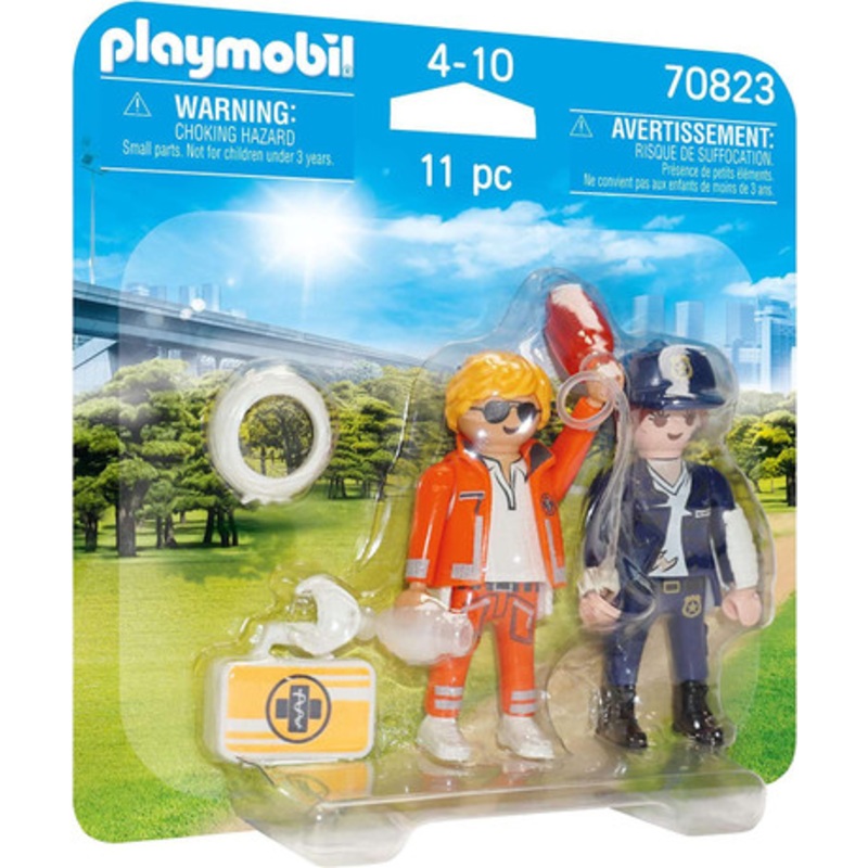 Playmobil City Life – DuoPack – Emergency Doctor & Police Officer | 70823