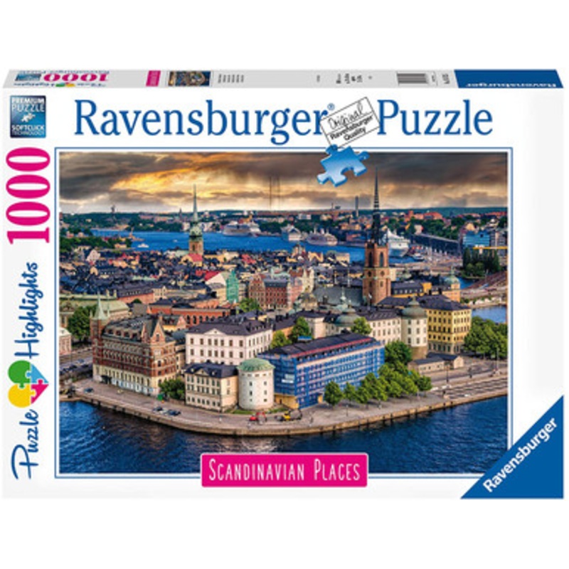 Ravensburger 1000pc – Scandinavian Places – Stockholm Sweden Puzzle