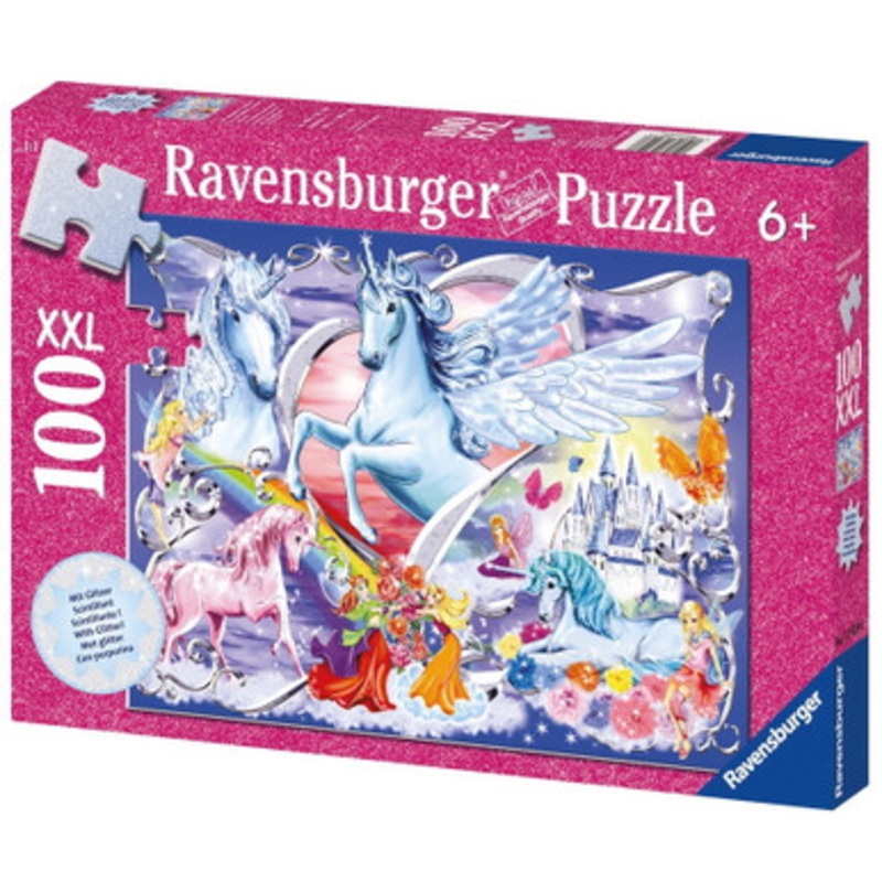 Ravensburger 100pc – Amazing Unicorns Glitter Puzzle **damaged box**