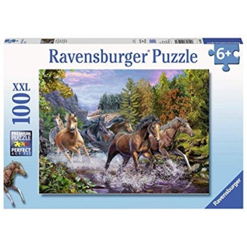Ravensburger 100pc – Rushing River Horses Puzzle