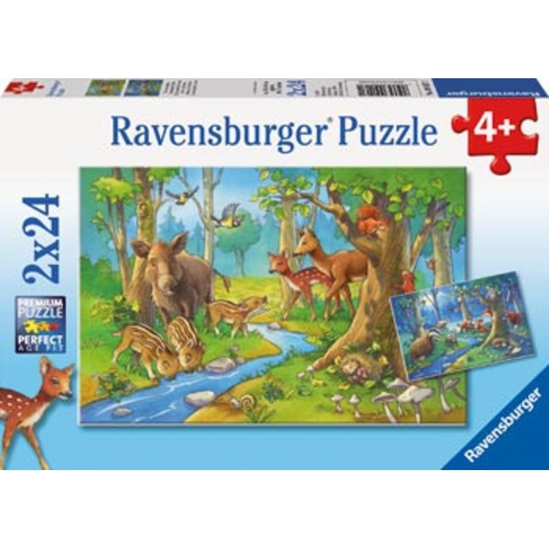 Ravensburger 2x24pc – Cute Forest Animals Puzzle