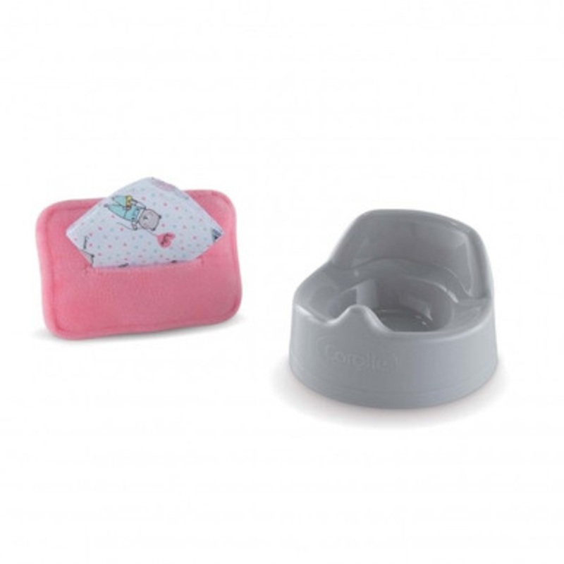 Corolle Mon Premier – Potty and Baby Wipe for 30cm Baby Dolls