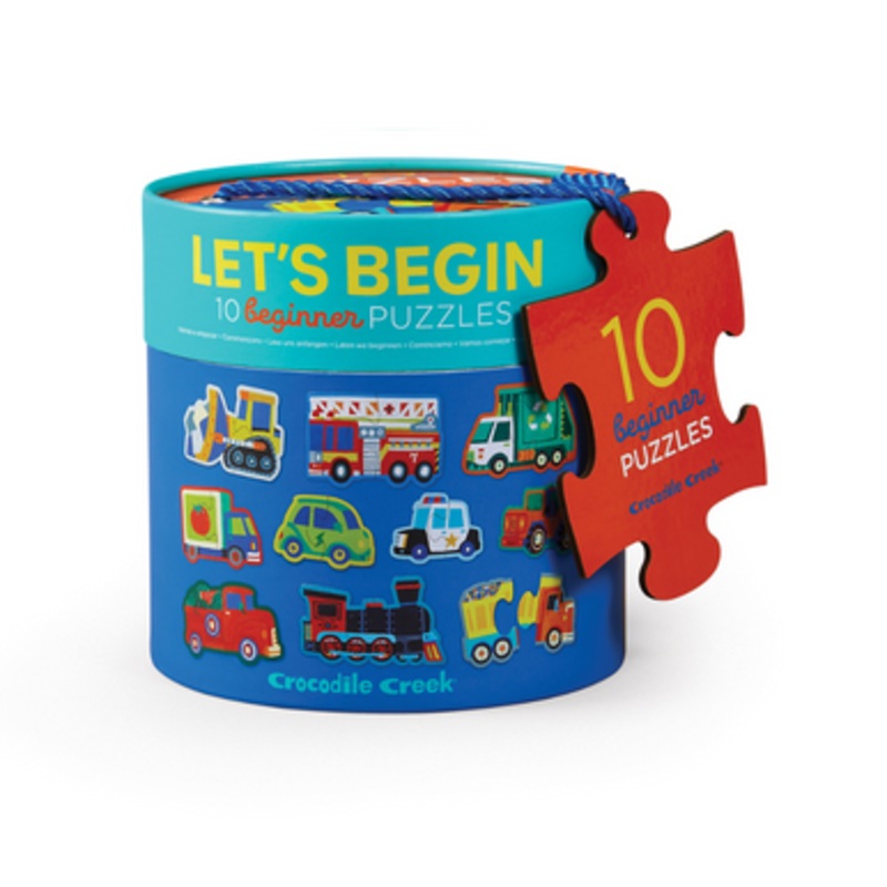 Crocodile Creek Let’s Begin 2pc Puzzles – Vehicles