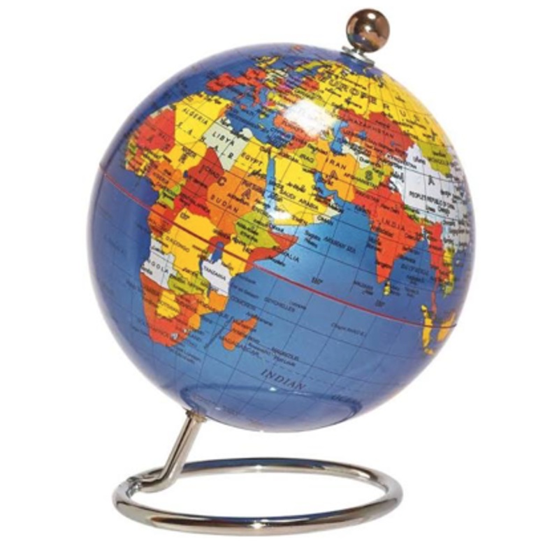 Heebie Jeebies – Blue Desk Globe Small 10cm