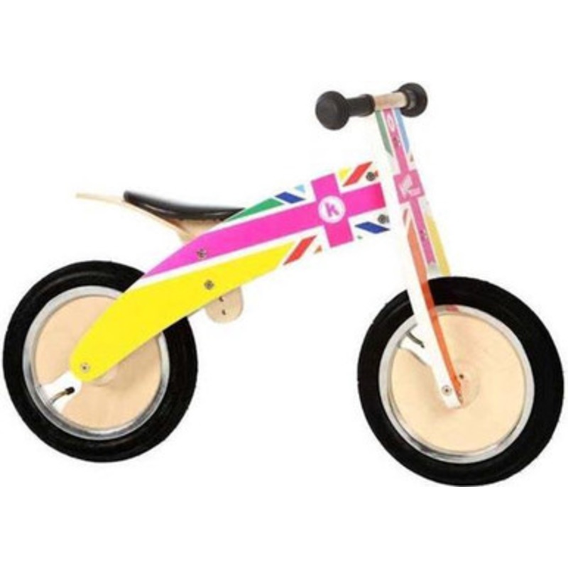 Kiddimoto Kurve Balance Bike – Rainbow Union Jack