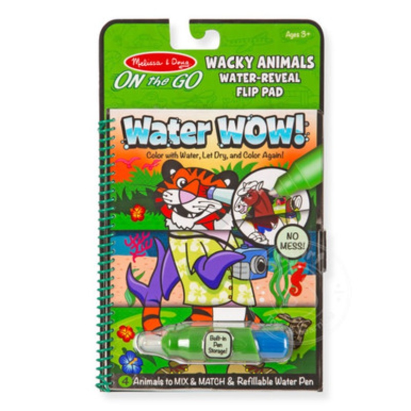Melissa & Doug- ON the GO – Water WOW! Wacky Animals Flip Pad