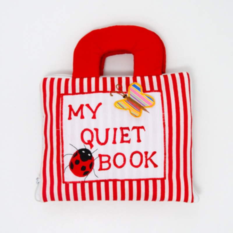 Quiet Book – Cloth Red Stripe