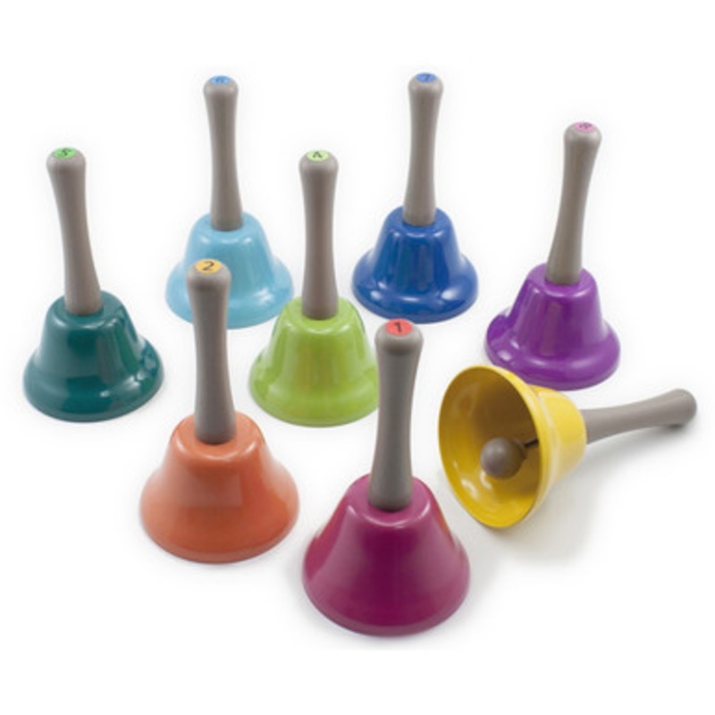 Rainbow Musical Hand Bells – 8 Piece Set