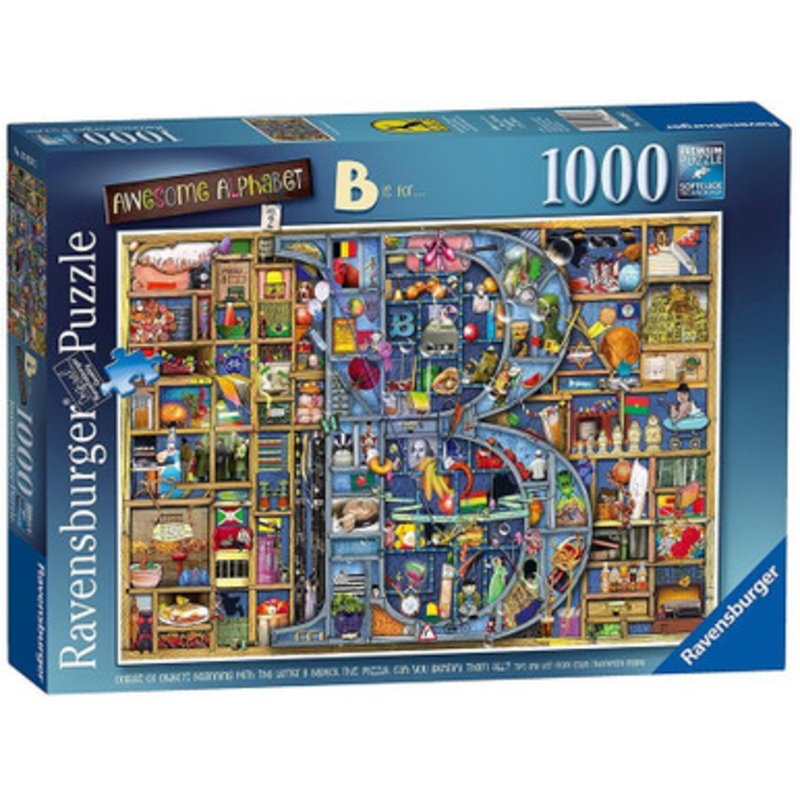 Ravensburger 1000pc – Awesome Alphabet B Puzzle by Colin Thompson